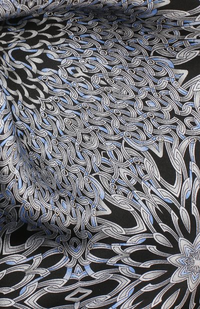 Шелковый платок ZILLI черного цвета по цене 8995 руб., арт. 50700/HANDKERCHIEFS, фото 2 Шелковый платок ZILLI, арт. 50700/HANDKERCHIEFS, фото 2