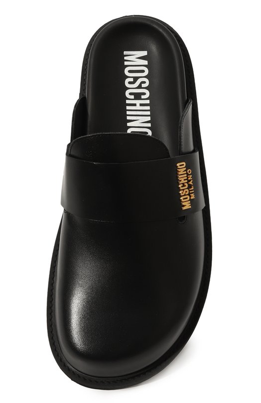 фото Кожаные сабо moschino