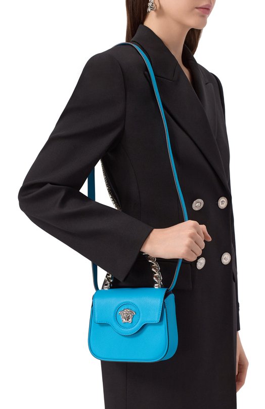 Сумка La Medusa mini Versace 1003016DVIT2T 1VB7P Голубой  1003016DVIT2T 1VB7P Фото 2