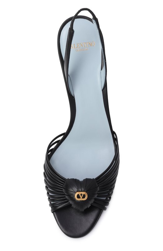 Кожаные босоножки Royal 85 Valentino 8W2S0LU8/DMD Чёрный  8W2S0LU8/DMD Фото 6