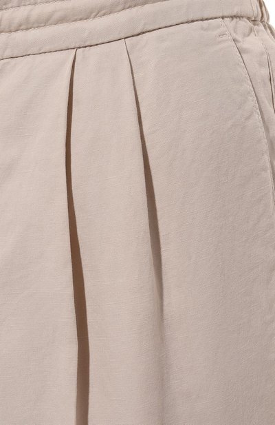 Брюки изо льна и хлопка BRUNELLO CUCINELLI, арт. M291DE1710, фото 5