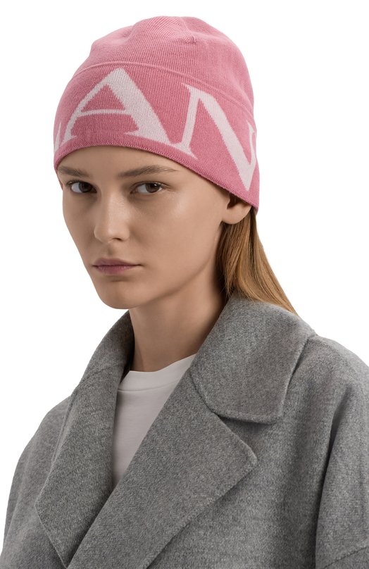 Шерстяная шапка Lanvin 6LCAPP/U2474 Розовый  6LCAPP/U2474 Фото 2