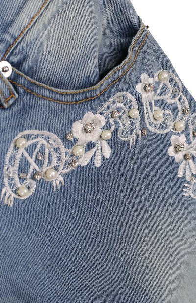 Джинсы с вышивкой и бусинами ERMANNO SCERVINO, арт. 42 I JL09/10-16, фото 3