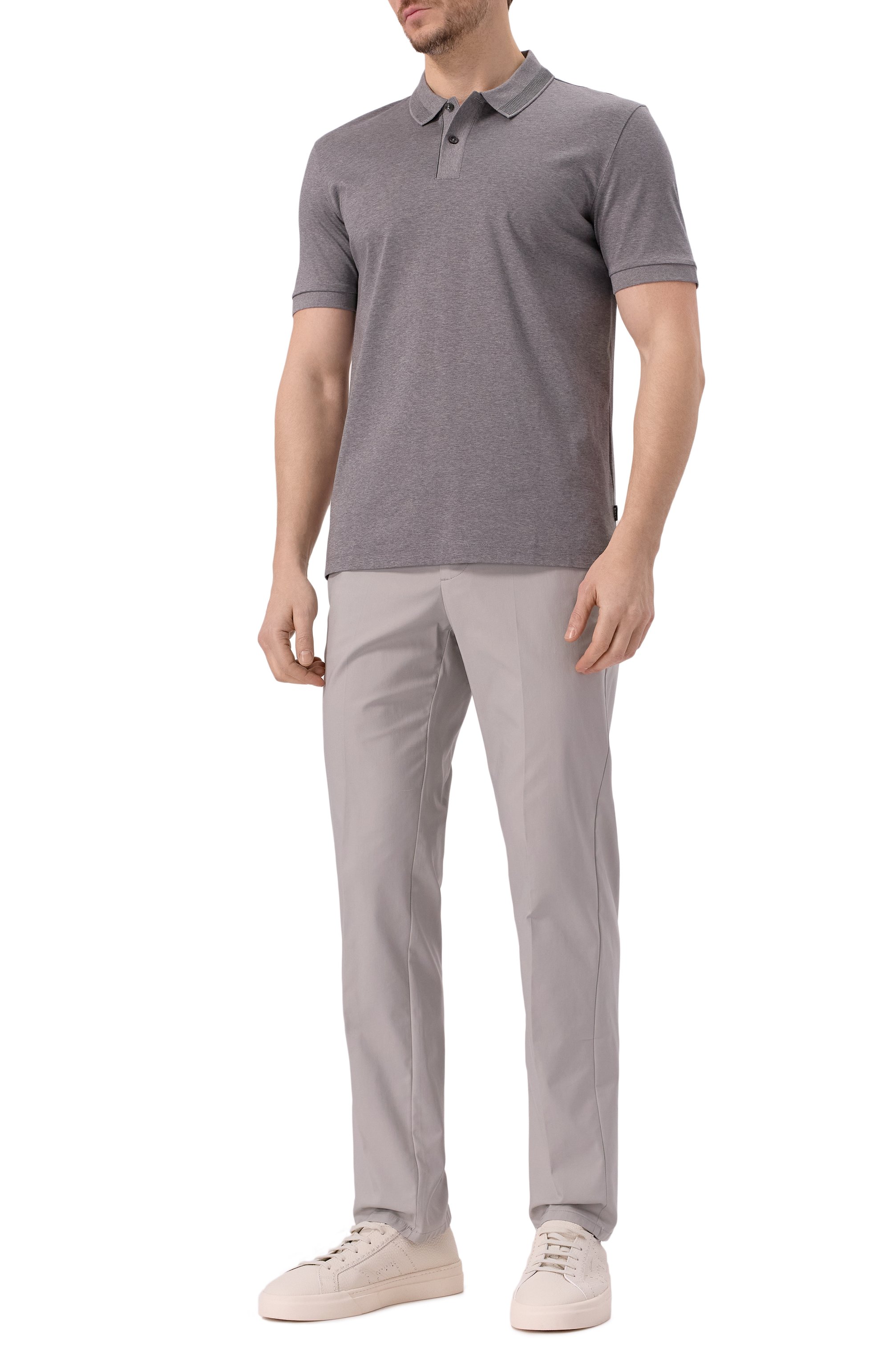 Хлопковое поло BOSS, арт. 50531791, фото 2