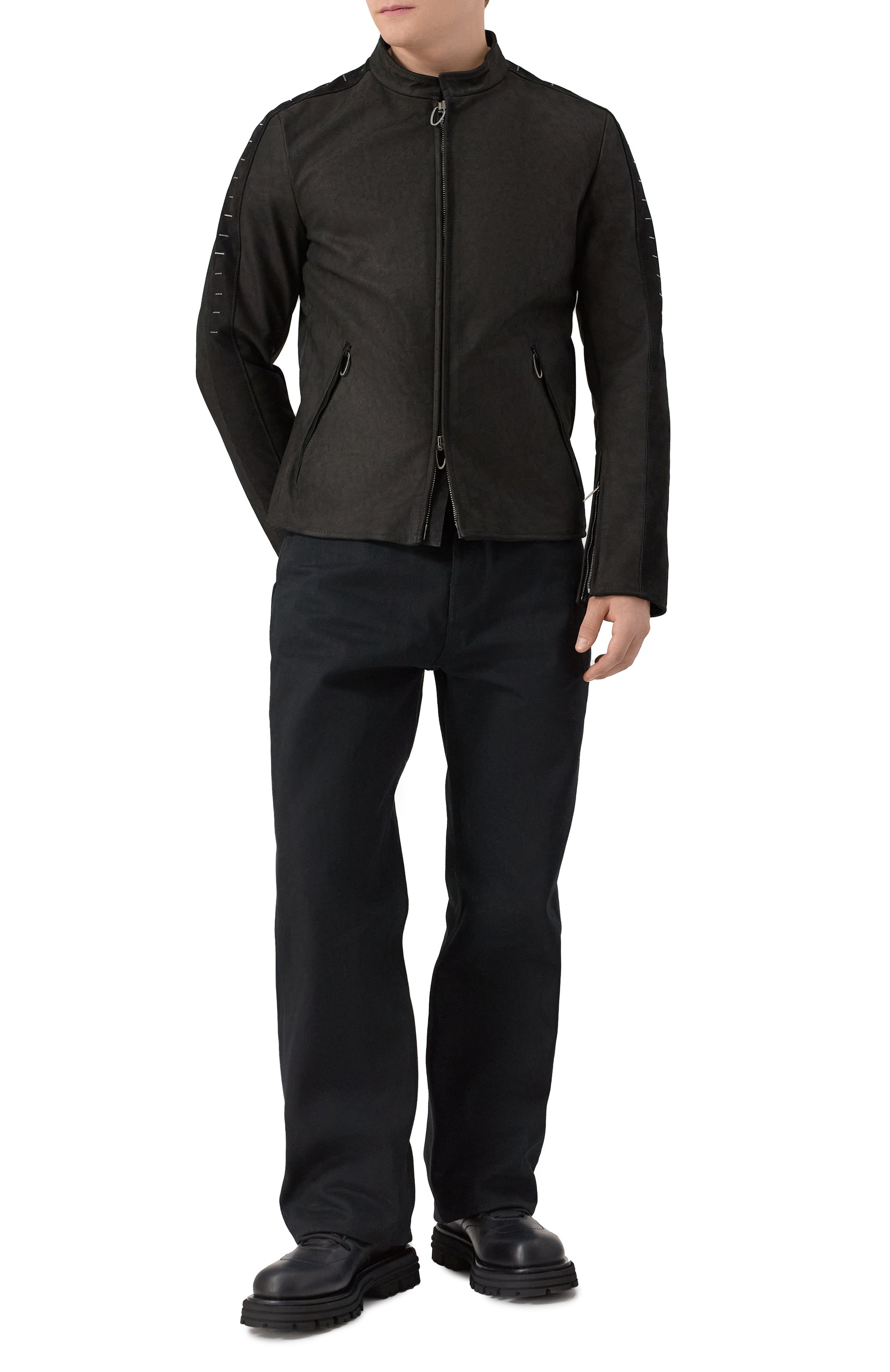 Кожаная куртка DANIELE BASTA, арт. DB1036S58S59GR, фото 2