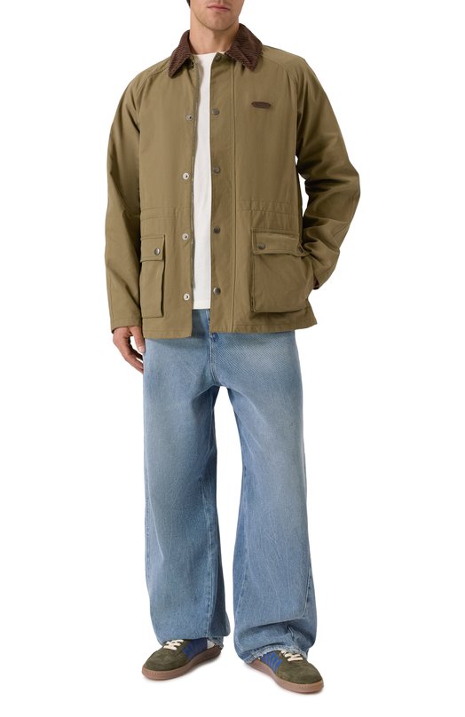 Хлопковая куртка Moschino A0620/5218 Хаки  A0620/5218 Фото 2