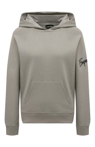 Женский хлопковое худи EMPORIO ARMANI, арт. 6L2M7F/2JTBZ