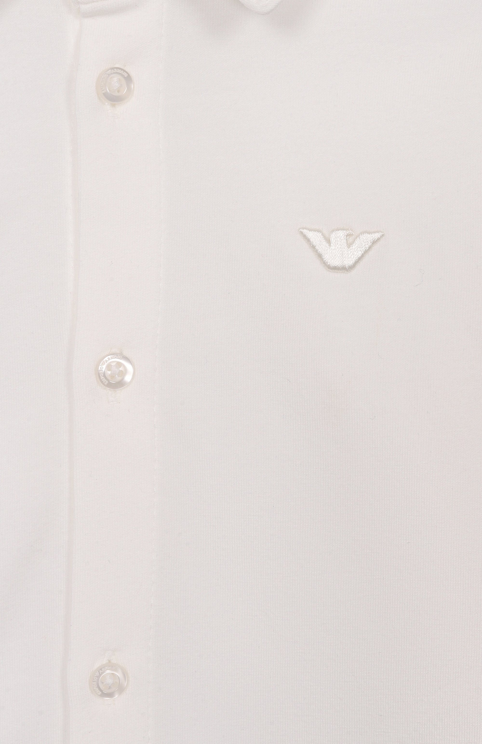 Хлопковая рубашка EMPORIO ARMANI кремового цвета по цене 14800 руб., арт. EB001320/AF21808, фото 3 Хлопковая рубашка EMPORIO ARMANI, арт. EB001320/AF21808, фото 3