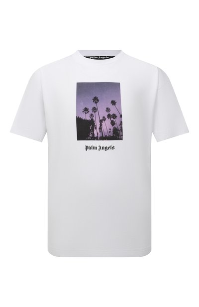 Хлопковая футболка PALM ANGELS, арт. PMAA001F21JER0160110, фото 1