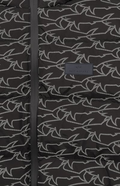 Пуховик PAUL & SHARK JUNIOR черного цвета по цене 62550 руб., арт. WUS011/L3BB3, фото 3 Пуховик PAUL & SHARK JUNIOR, арт. WUS011/L3BB3, фото 3