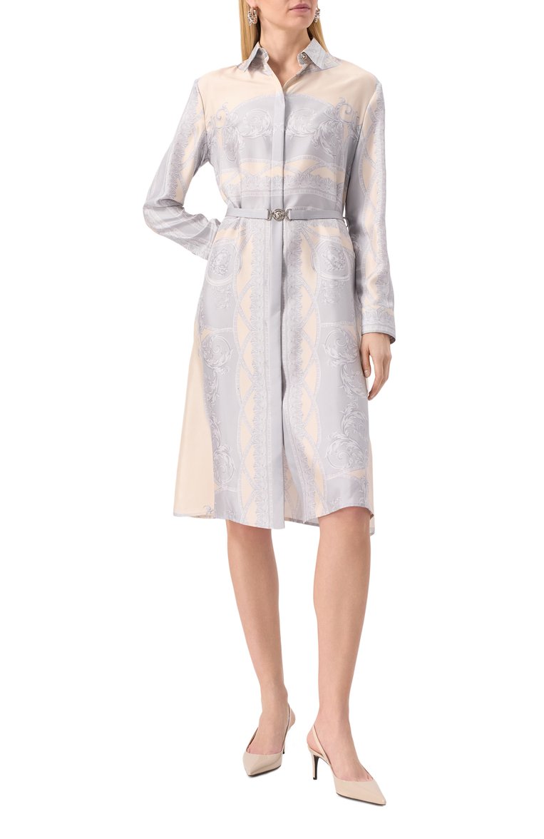 Женские лакированные туфли lollo 60 DOLCE & GABBANA светло-бежевого цвета, арт. CG0773/A1471 | Фото 2 (Материал внутренний: Натуральная кожа; Каблук высота: Средний; Подошва: Плоская; Материал внешний: Натуральная кожа; Женское Кросс-КТ: Слингбэки; Каблук тип: Шпилька; Автоматизация ТО: Проставлено; Автоматизация состава: Проставлено; Размерность: Товар большемерит)