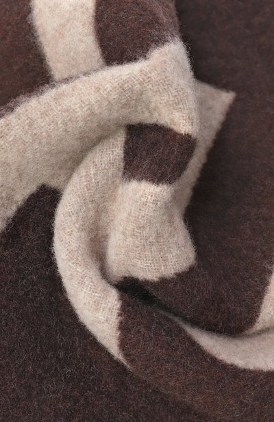 Шерстяной шарф JACQUEMUS коричневого цвета по цене 29950 руб., арт. 22HACU00435/A0T4001, фото 3 Шерстяной шарф JACQUEMUS, арт. 22HACU00435/A0T4001, фото 3