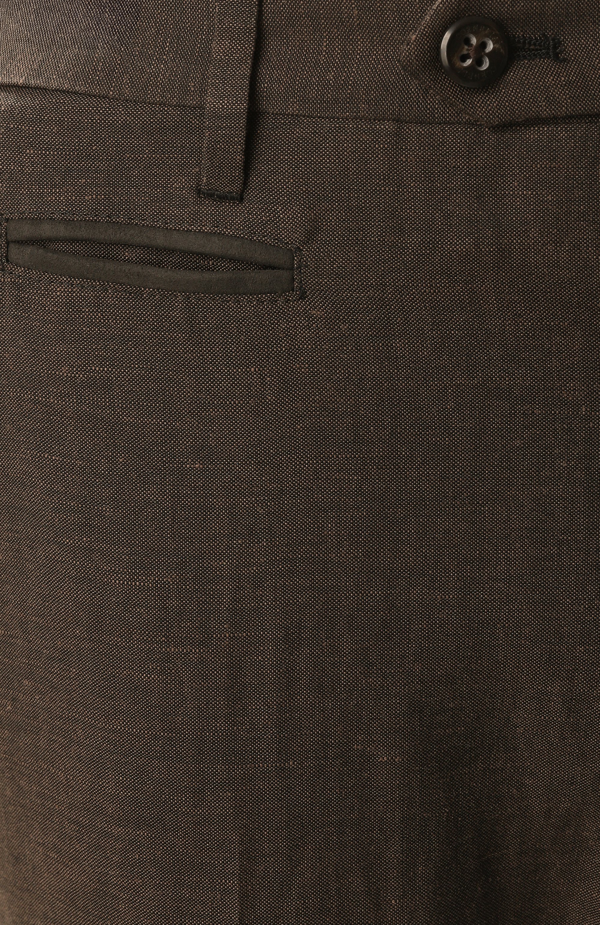 Брюки из шерсти и льна CORNELIANI, арт. 254B05-2514164, фото 6