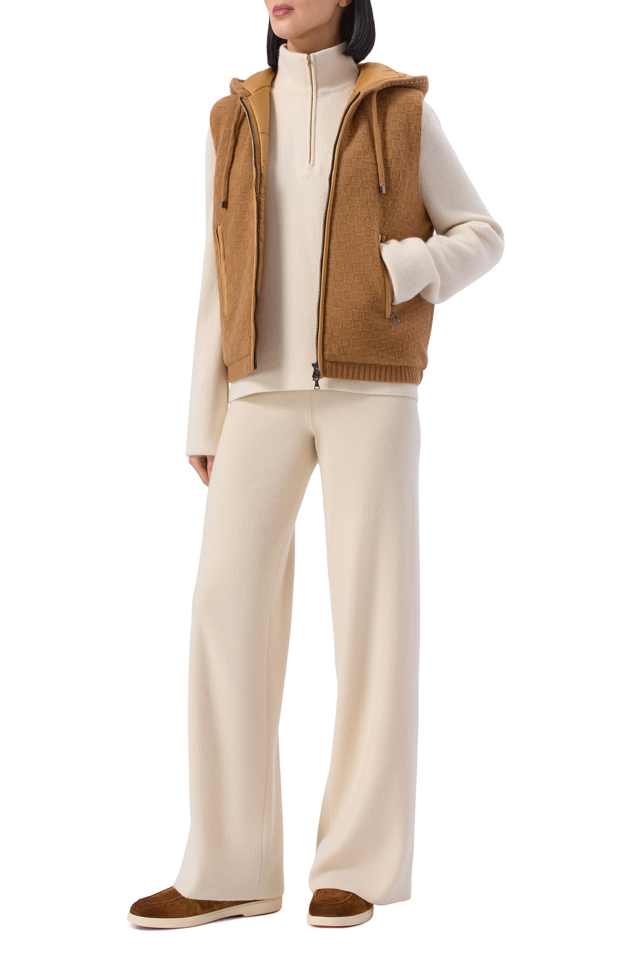 Шерстяной жилет BOGNER коричневого цвета по цене 72300 руб., арт. 36916090, фото 2 Шерстяной жилет BOGNER, арт. 36916090, фото 2