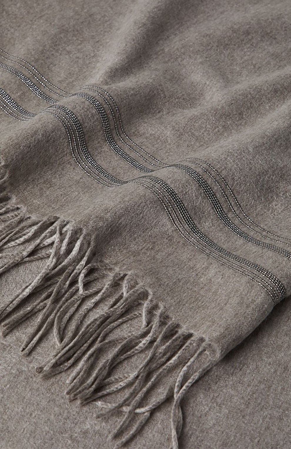 Шелковый плед мониль BRUNELLO CUCINELLI, арт. MPAG90144, фото 2