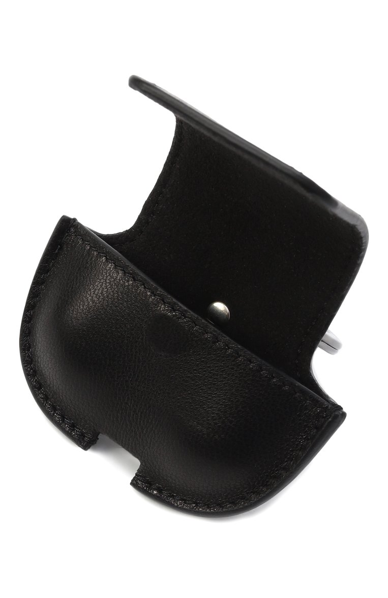 Кожаный чехол для airpods GIORGIO ARMANI черного цвета, арт. GM001199/AF14804 | Фото 4 (Материал: Натуральная кожа; Региональные ограничения белый список (Axapta Mercury): Не проставлено; Нос: Не проставлено)