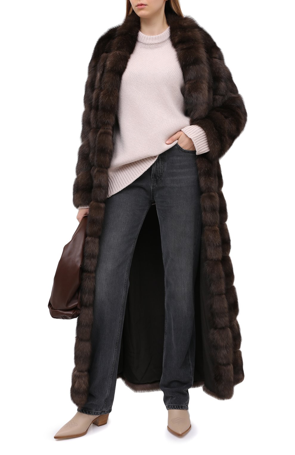 Шуба из меха соболя MANZONI24, арт. 20M816-Z/38-46, фото 3