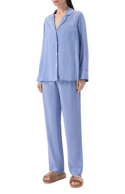 Пижама из вискозы и шелка Zimmerli 5149-11004 Голубой  5149-11004 Фото 2