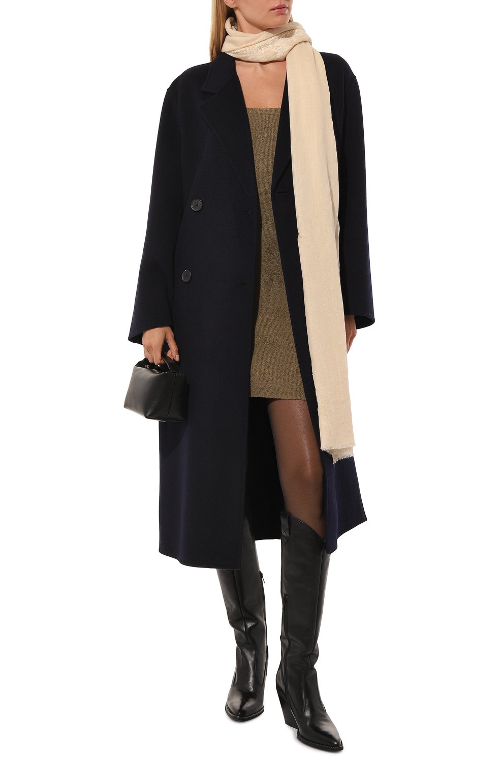 Шаль из шелка и шерсти VINTAGE SHADES светло-бежевого цвета по цене 20800 руб., арт. 32293, фото 2 Шаль из шелка и шерсти VINTAGE SHADES, арт. 32293, фото 2