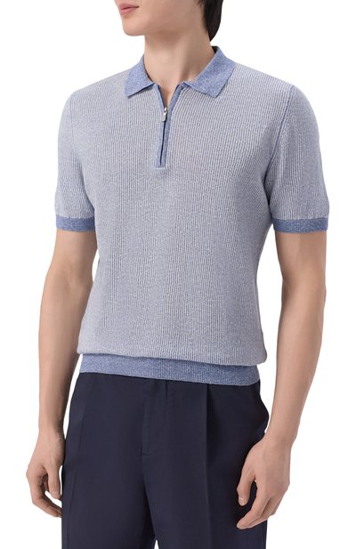 Поло изо льна и хлопка GRAN SASSO, арт. 57172/18647, фото 3