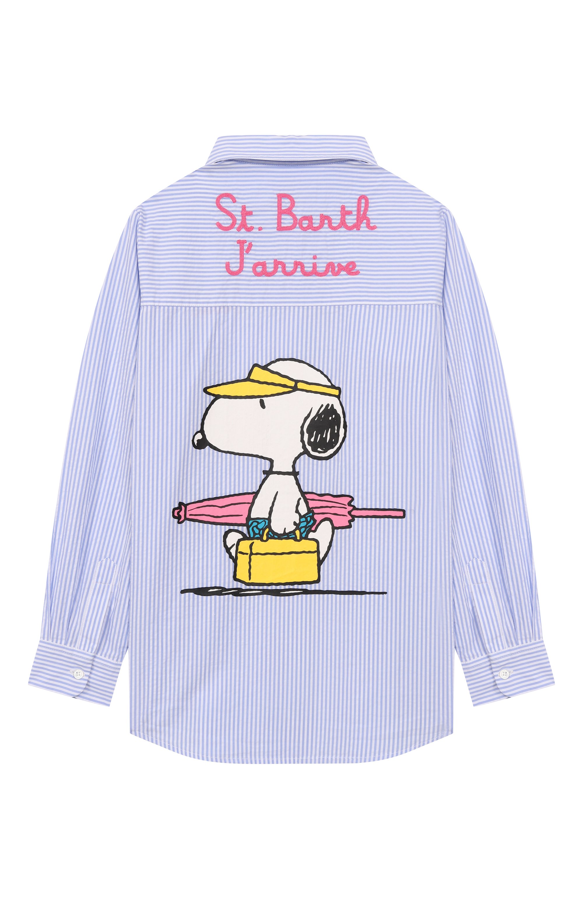 Хлопковая рубашка MC2 SAINT BARTH, арт. STBK MINI BRIGITTE EMBRY/04331H, фото 2