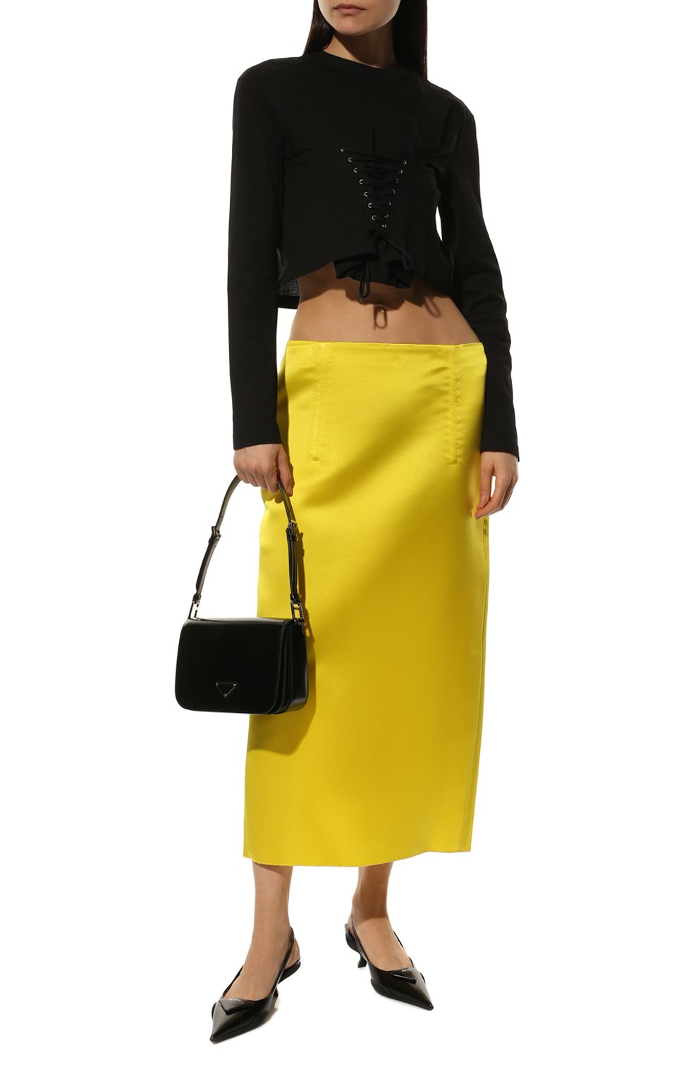 Хлопковый топ PRADA, арт. 34632C-ILK-F0002-221, фото 2