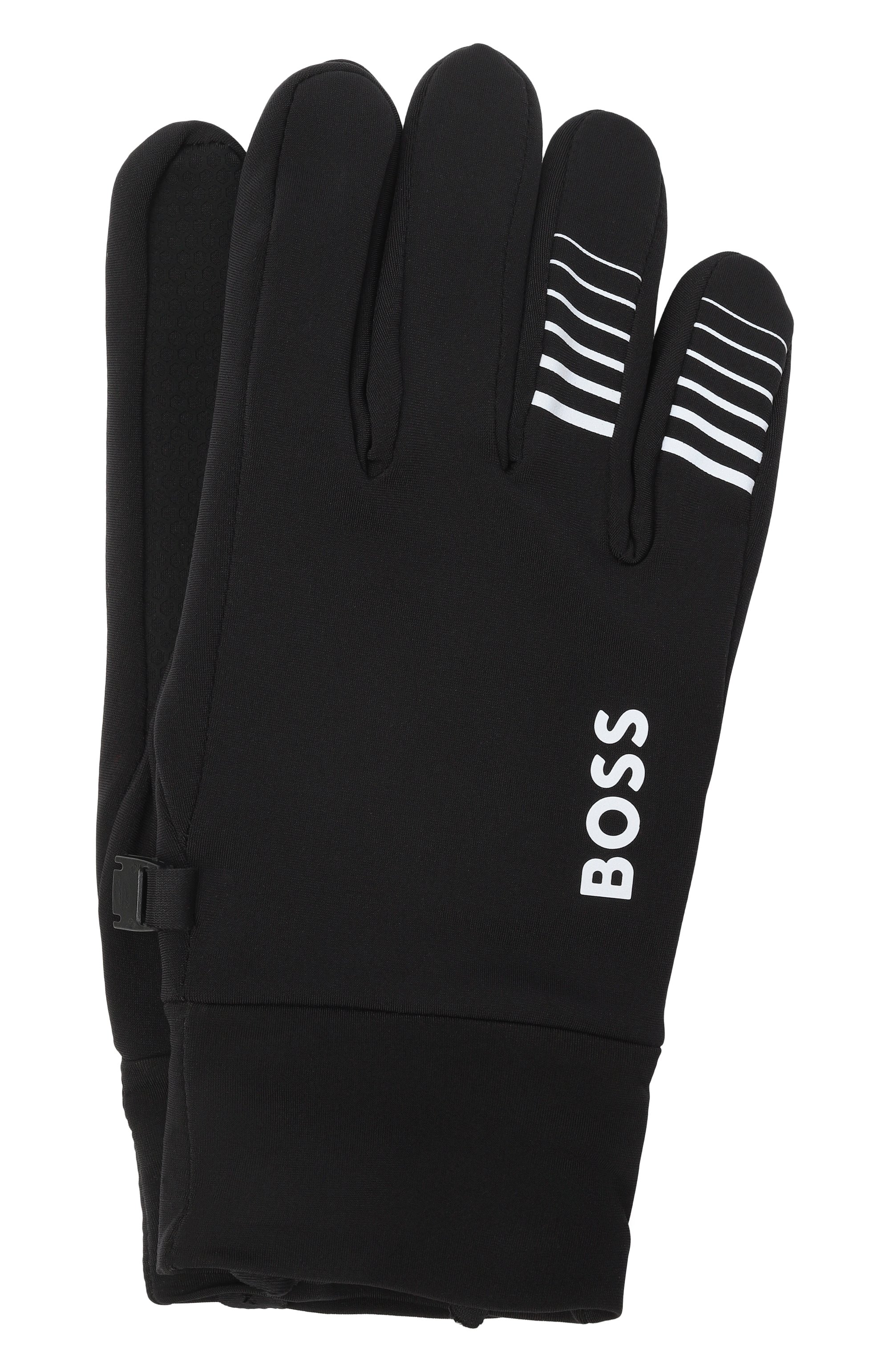 Перчатки BOSS черного цвета по цене 6195 руб., арт. 50548925, фото 1 Перчатки BOSS, арт. 50548925, фото 1