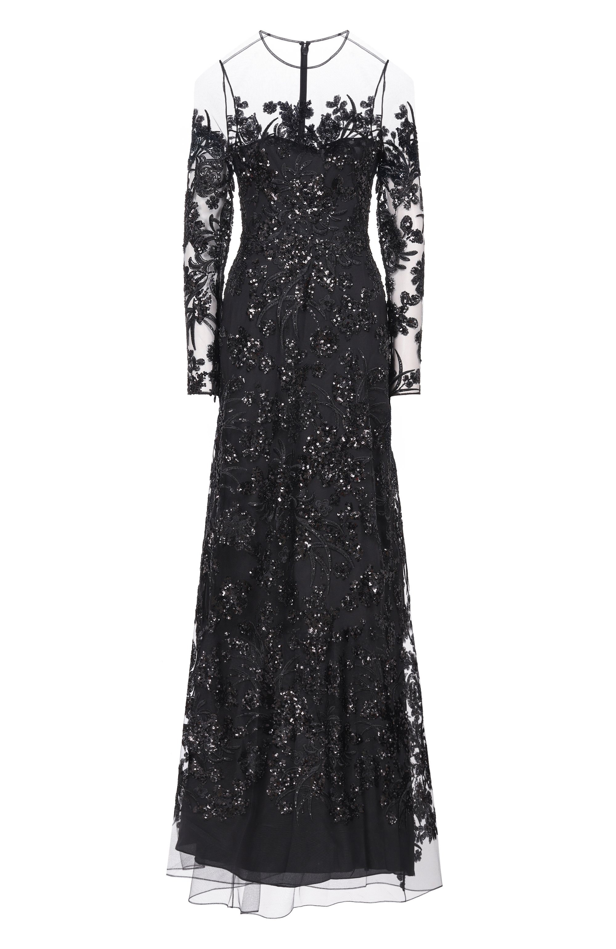 Платье с отделкой пайетками ZUHAIR MURAD, арт. RDR26051/TUEM016, фото 1