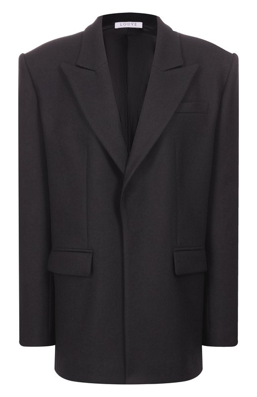 Шерстяной жакет Louve 25-06-06-01-11-05-01 Чёрный 25-06-06-01-11-05-01