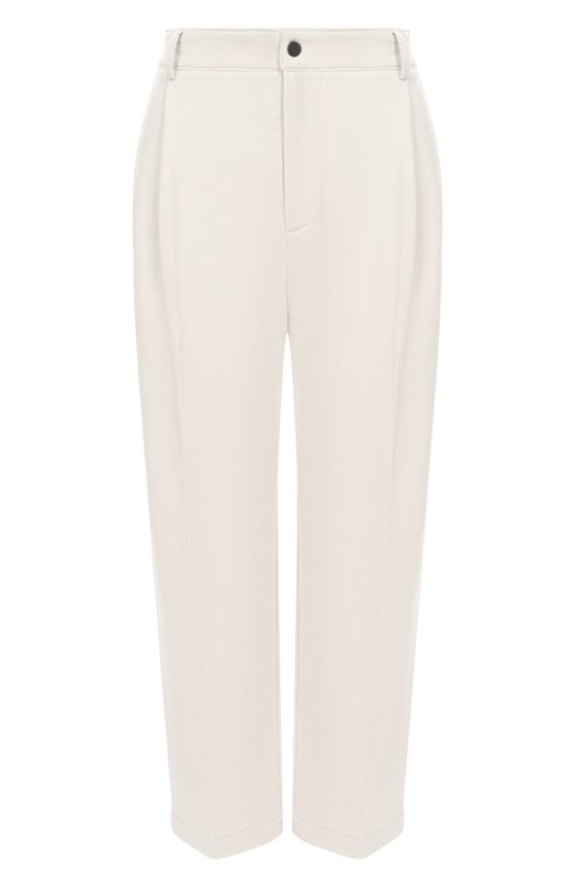 Хлопковые брюки Brunello Cucinelli MN05NSP799 Кремовый MN05NSP799