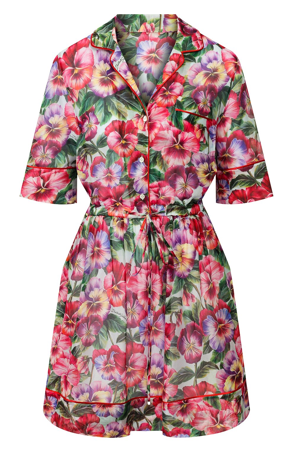 Платье из смеси хлопка и шелка DOLCE & GABBANA, арт. F6H5KT/HS5GK, фото 1