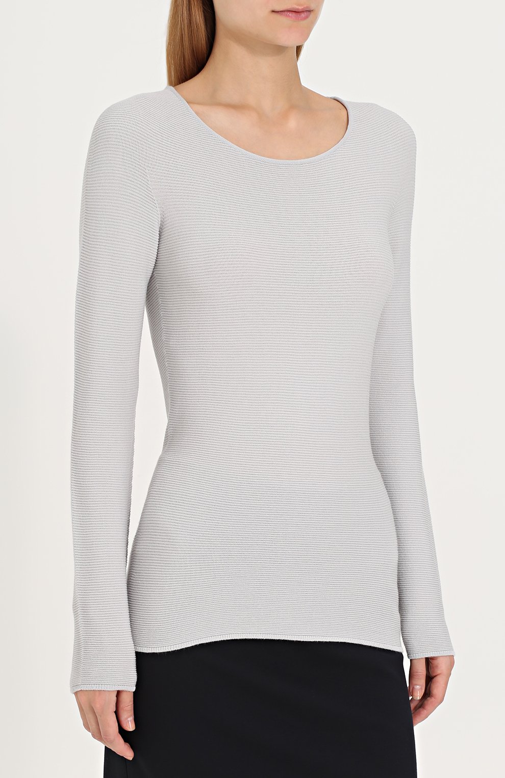 Облегающий пуловер с круглым вырезом GIORGIO ARMANI, арт. 6YAM31/AM05Z, фото 3