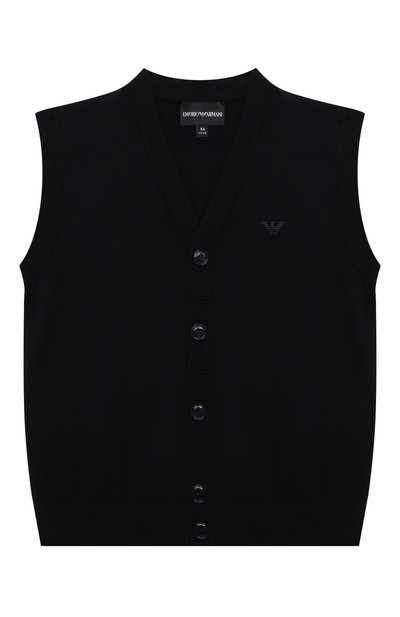 Жилет из хлопка и шерсти EMPORIO ARMANI, арт. 8N4M50/4M16Z