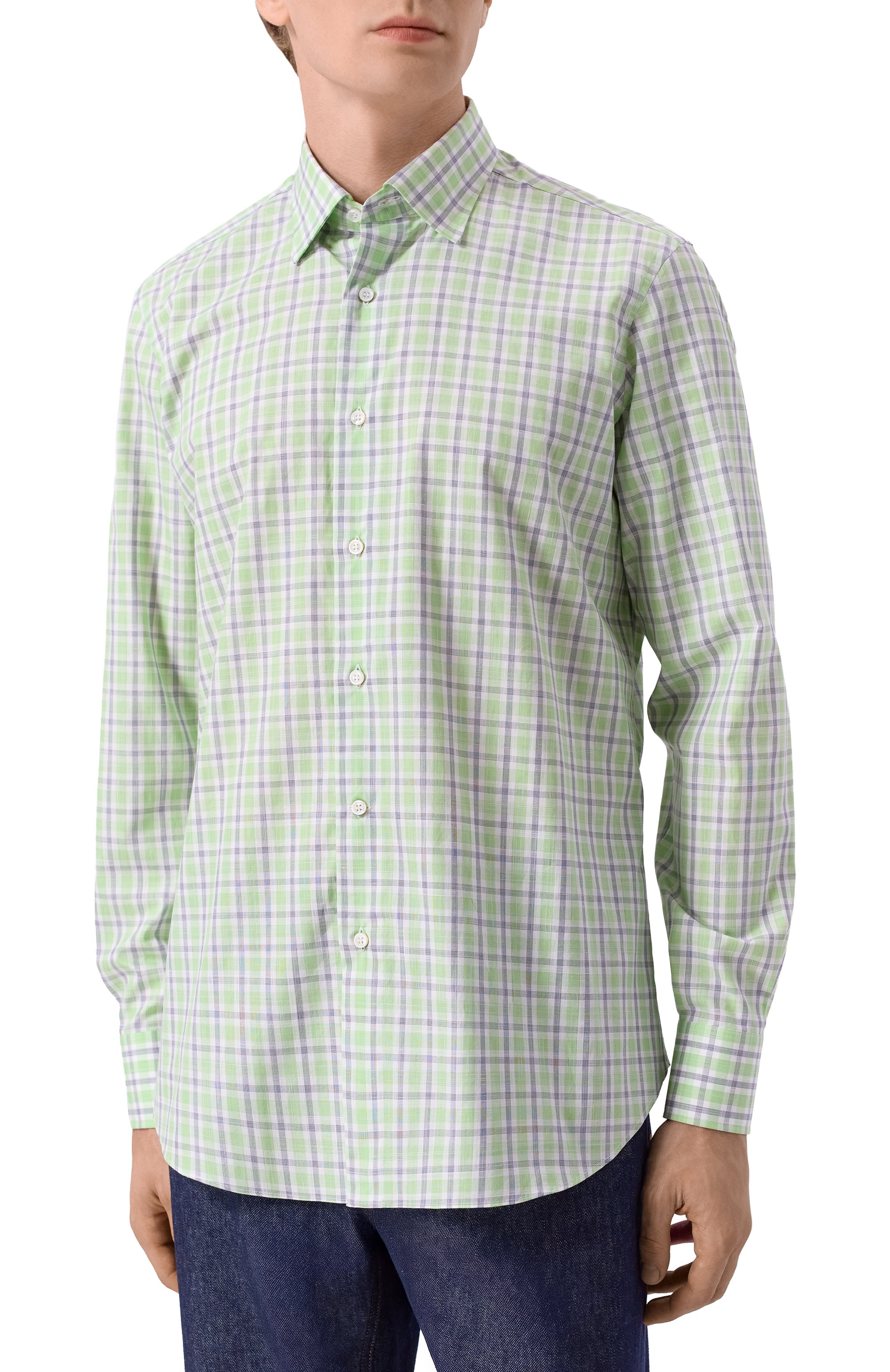 Хлопковая рубашка MVST, арт. M0RBIDA/PB/R0UND/399-C0TT0N, фото 3