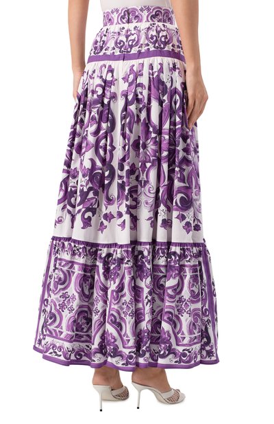 Хлопковая юбка DOLCE & GABBANA, арт. F4CX0T/HH5EW, фото 4