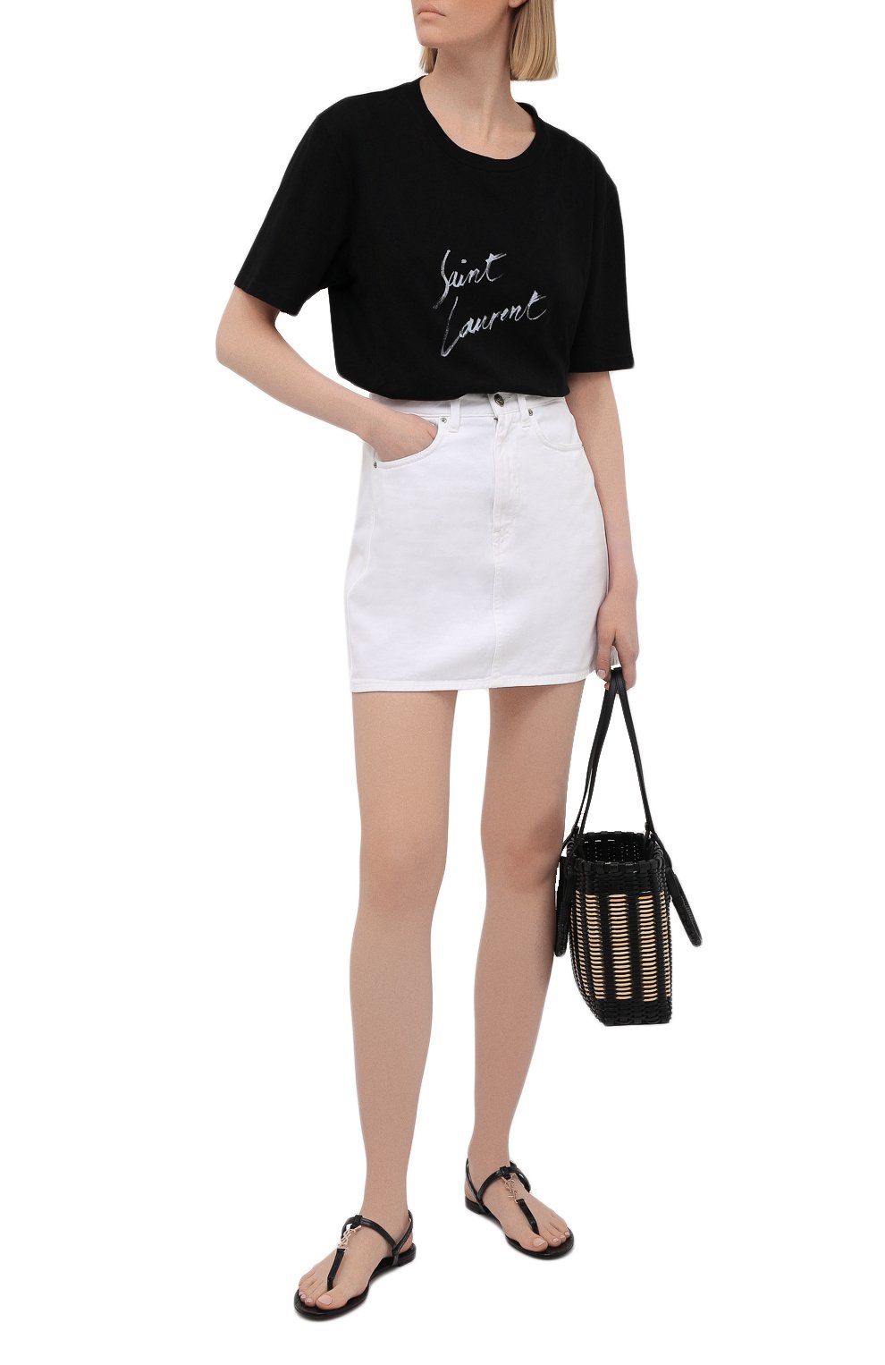 Кожаные сандалии cassandra SAINT LAURENT, арт. 659817/2ZEJJ, фото 2