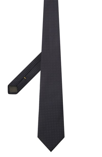 Шелковый галстук CANALI темно-синего цвета по цене 13250 руб., арт. 18/HJ03328, фото 2 Шелковый галстук CANALI, арт. 18/HJ03328, фото 2