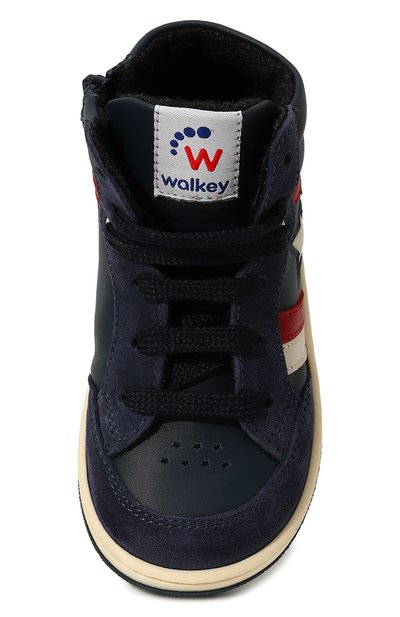 Высокие кеды из кожи WALKEY, арт. Y1B9-42576-1579B007/25-29, фото 4