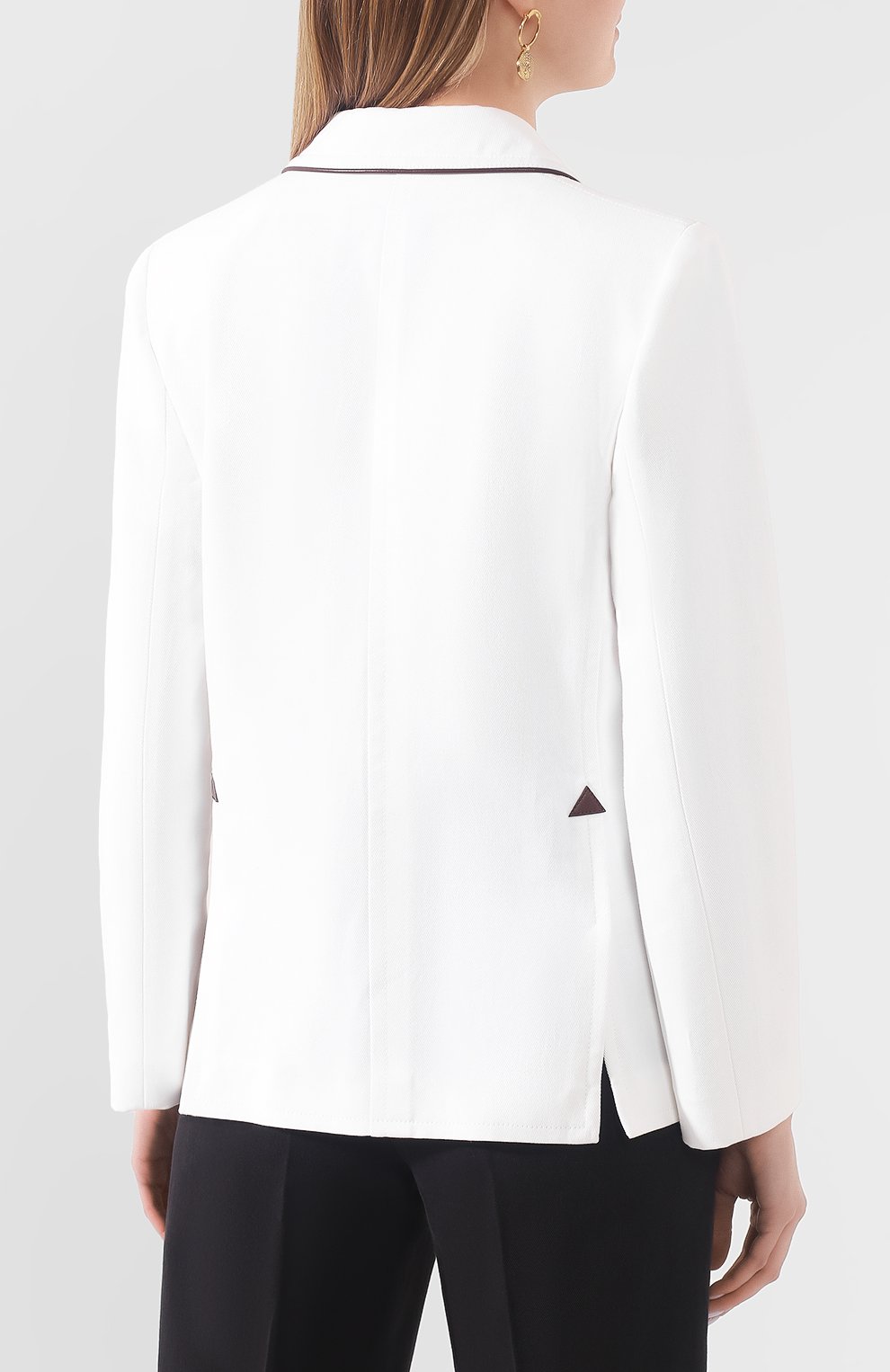 Двубортный жакет GIORGIO ARMANI белого цвета по цене 226500 руб., арт. 0SHGG0CU/T01I0, фото 4 Двубортный жакет GIORGIO ARMANI, арт. 0SHGG0CU/T01I0, фото 4
