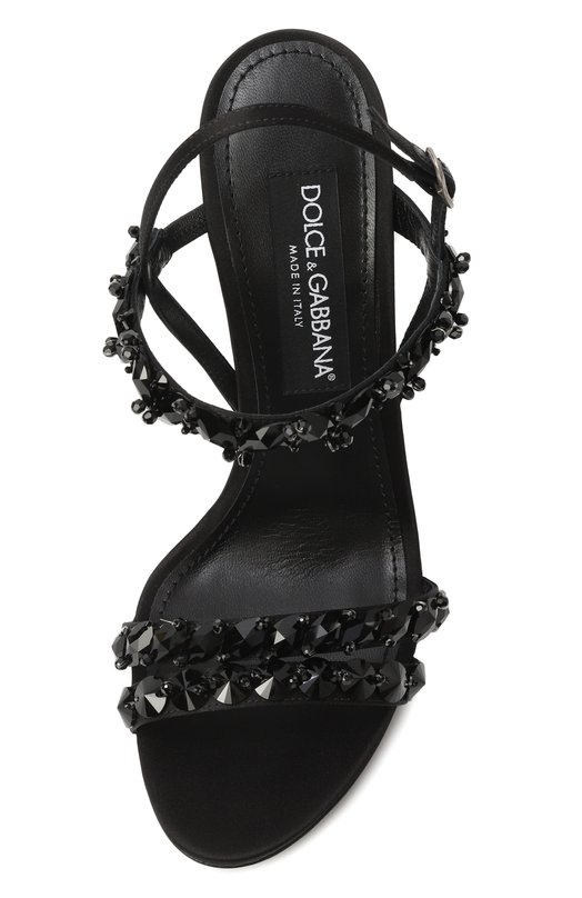 Текстильные босоножки Keira 105 Dolce & Gabbana CR1930/AX885 Чёрный  CR1930/AX885 Фото 6