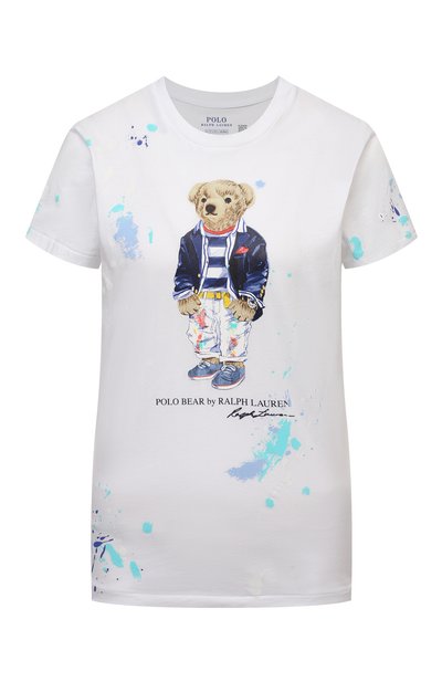 Женская хлопковая футболка POLO RALPH LAUREN, арт. 211856643