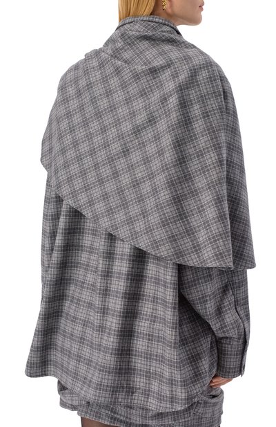 Рубашка из шерсти и кашемира MAGDA BUTRYM серого цвета по цене 152000 руб., арт. 376725, фото 4 Рубашка из шерсти и кашемира MAGDA BUTRYM, арт. 376725, фото 4