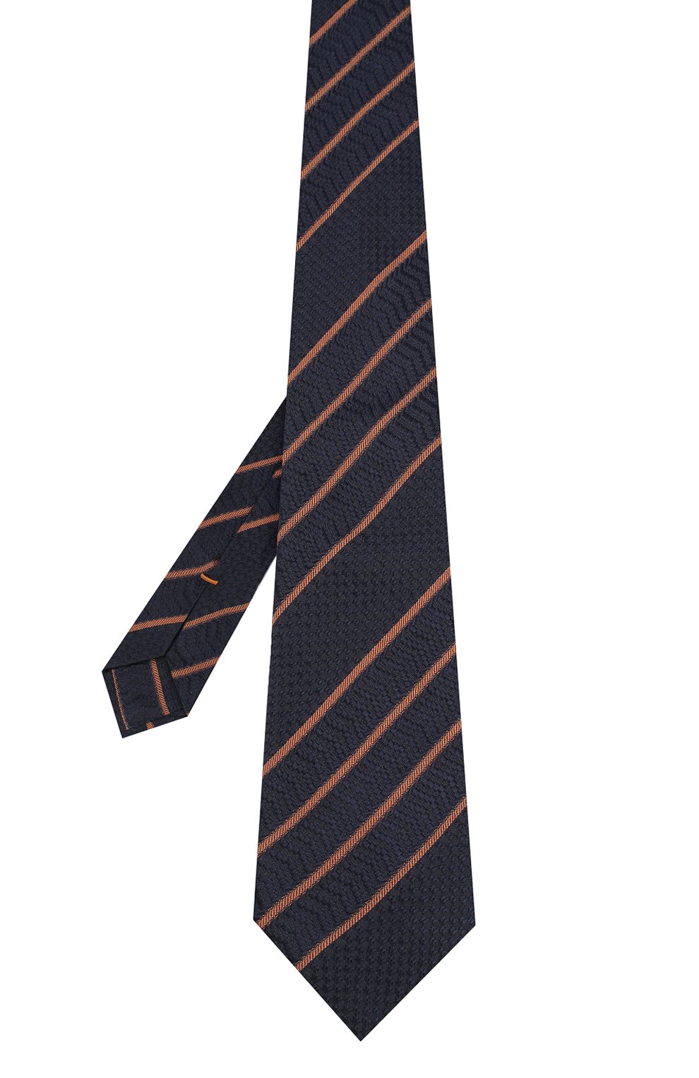 Шелковый галстук ZEGNA темно-синего цвета по цене 31550 руб., арт. Z6B03/15C, фото 2 Шелковый галстук ZEGNA, арт. Z6B03/15C, фото 2