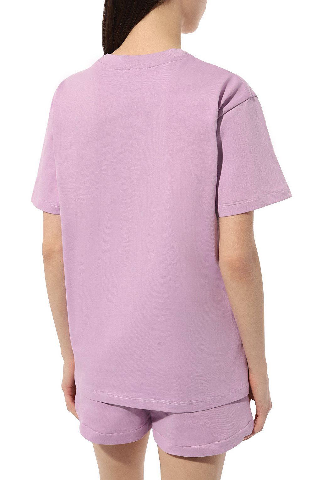Хлопковая футболка COMME DES FUCKDOWN сиреневого цвета по цене 7435 руб., арт. CDFD2098, фото 4 Хлопковая футболка COMME DES FUCKDOWN, арт. CDFD2098, фото 4