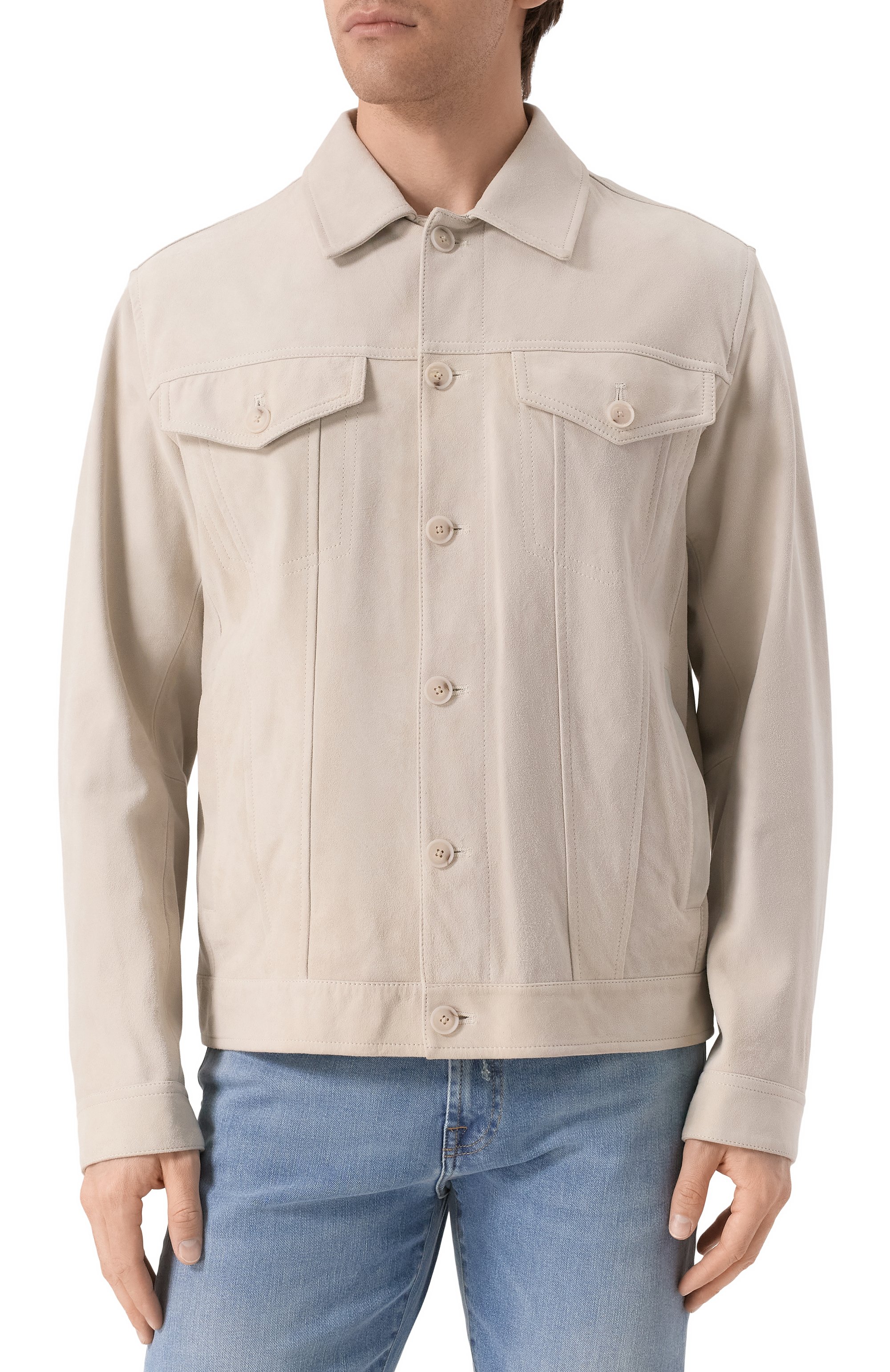 Замшевая куртка-рубашка BOSS, арт. 50538002, фото 3