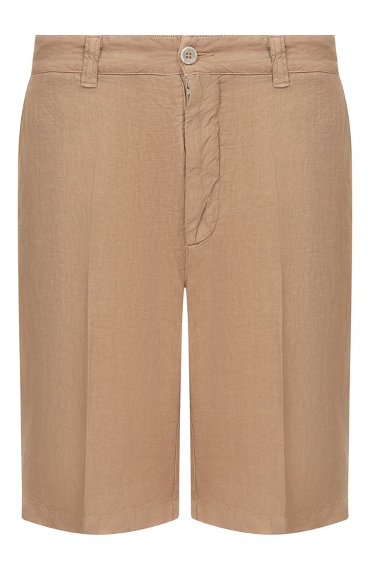 Льняные шорты 120% Lino 33ALIM2137/0253/000 Бежевый 33ALIM2137/0253/000
