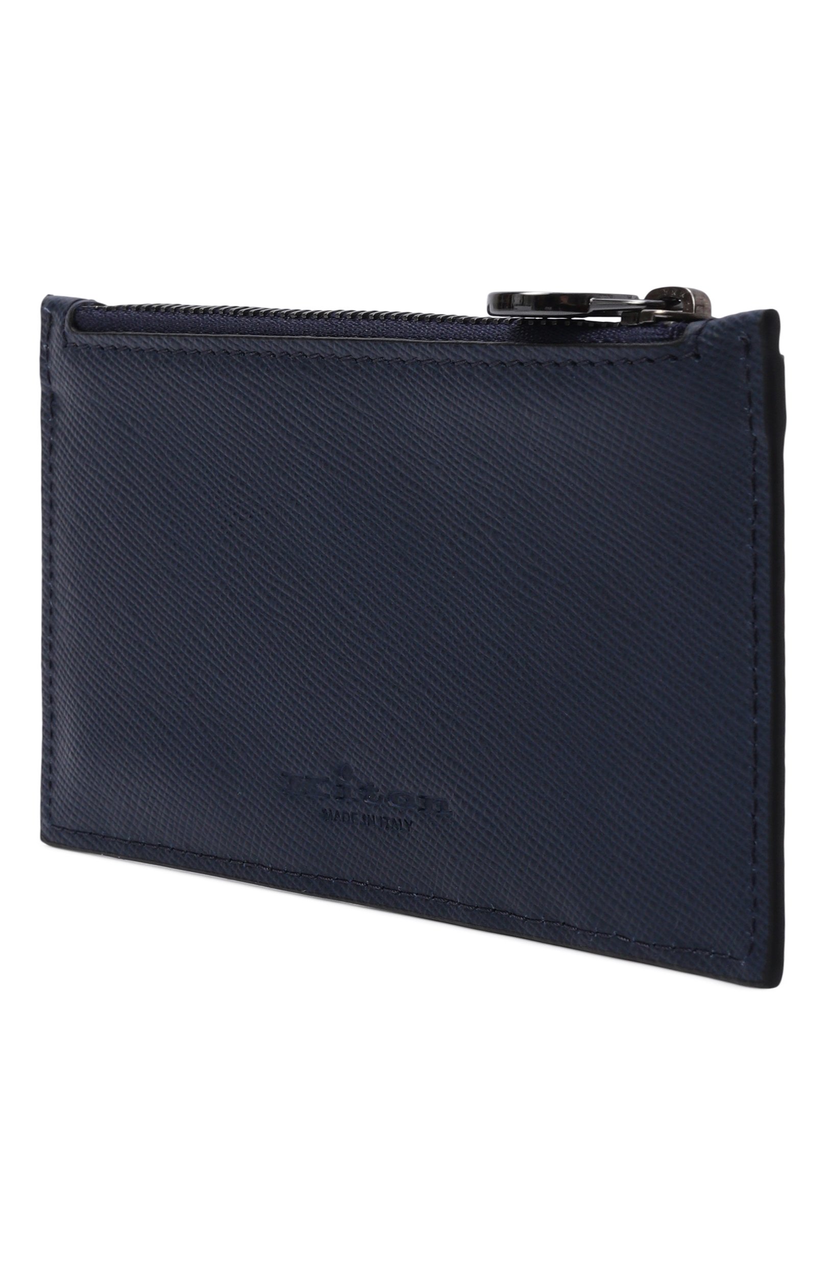 Кожаный футляр для кредитных карт KITON синего цвета по цене 39950 руб., арт. UPEA009N01269, фото 2 Кожаный футляр для кредитных карт KITON, арт. UPEA009N01269, фото 2