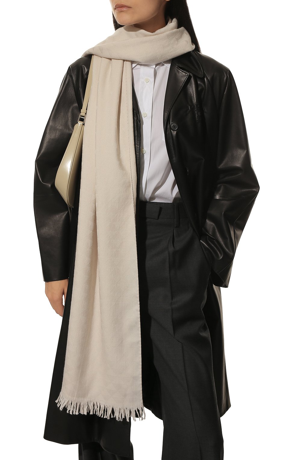 Шарф из кашемира и шелка PRADA, арт. 1FS010-2D3F-F0K74, фото 2