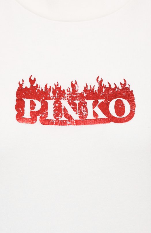 Хлопковая футболка Pinko 105050/A2D6 Белый  105050/A2D6 Фото 6