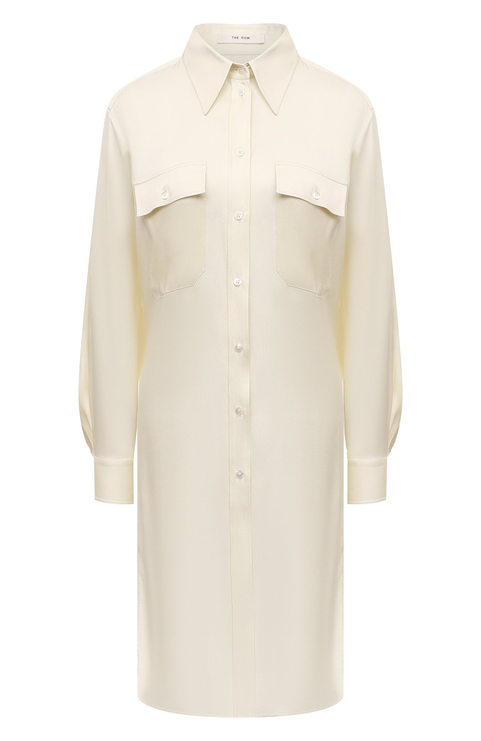 Шелковая туника THE ROW молочного цвета по цене 281500 руб., арт. 6036W2171, фото 1 Шелковая туника THE ROW, арт. 6036W2171, фото 1